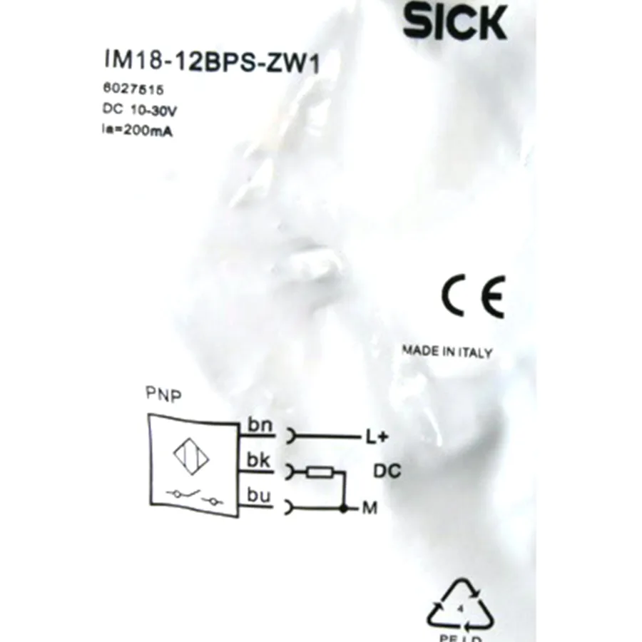 Sick Sick IM18-12BPS-ZW1 M18 12 mm PNP inductive sensor — product photo