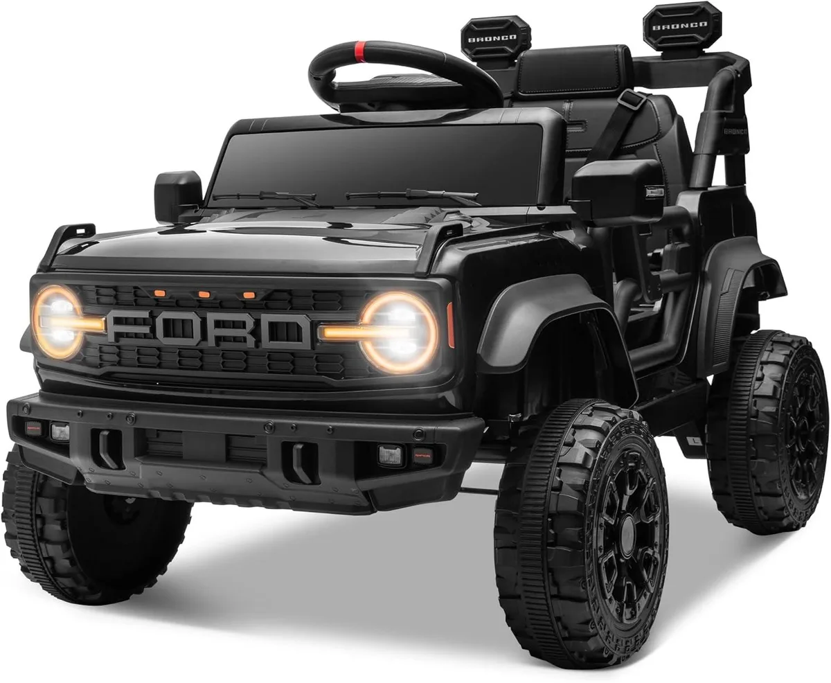 usbroway usbroway 12V Ford Bronco Raptor Ride-On Truck (Black) — product photo