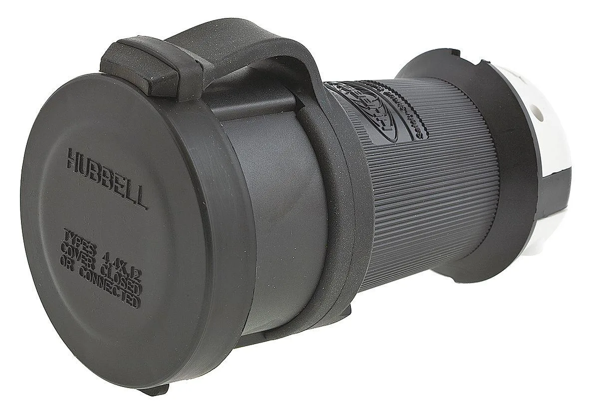 Hubbell Incorporated Hubbell HBL2313SW 20A Watertight Twist-Lock Connector 2P video accessory — product photo