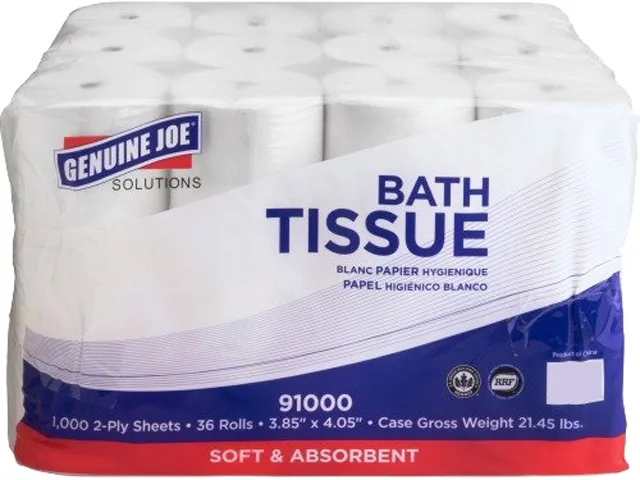 Genuine Joe Genuine Joe 91000PL 2-ply Bath Tissue 1000 Sheets/Roll 2016/Pallet — product photo