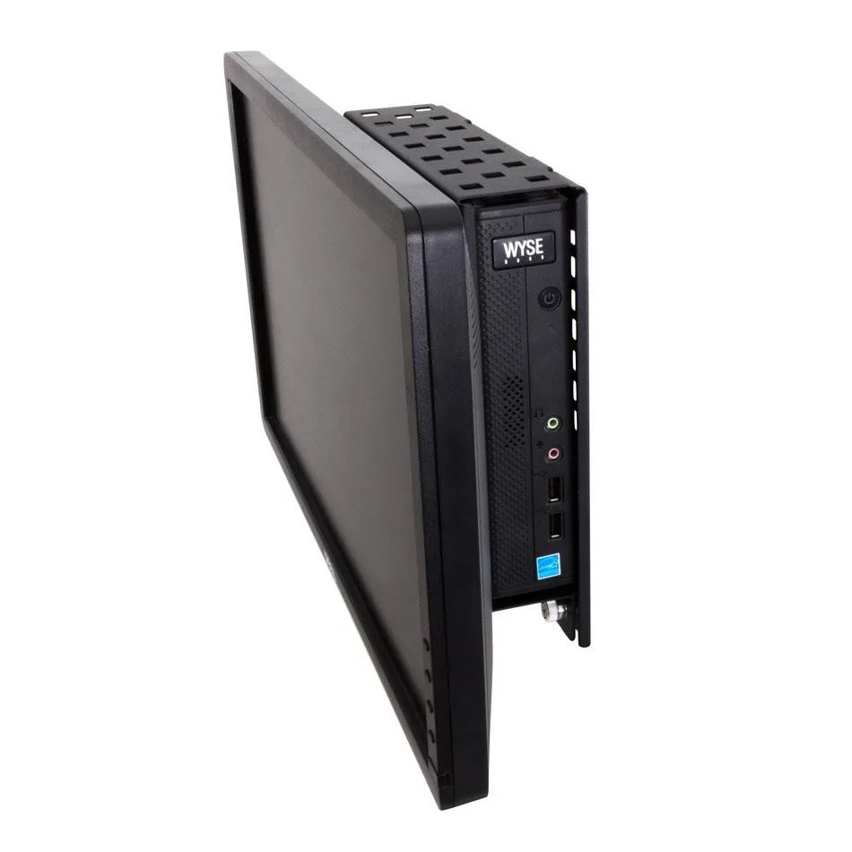 Metal wall bracket for thin client, matte black finish