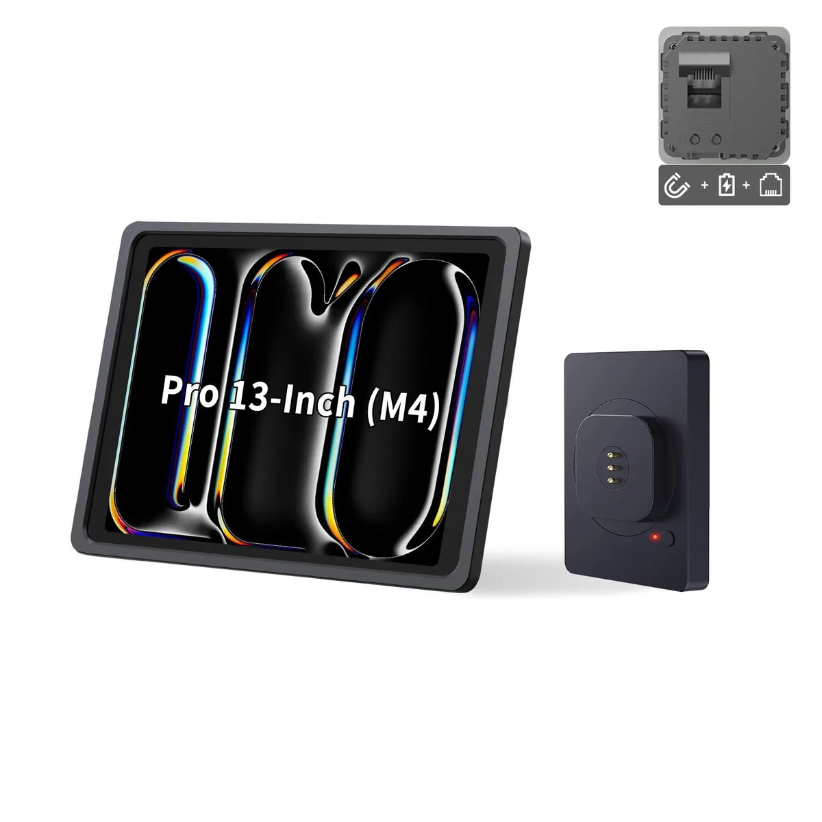 EMONITA EMONITA PoE &amp; DC Magnetic Wall Mount Kit for iPad Pro 13" M4/M5 Black — product photo