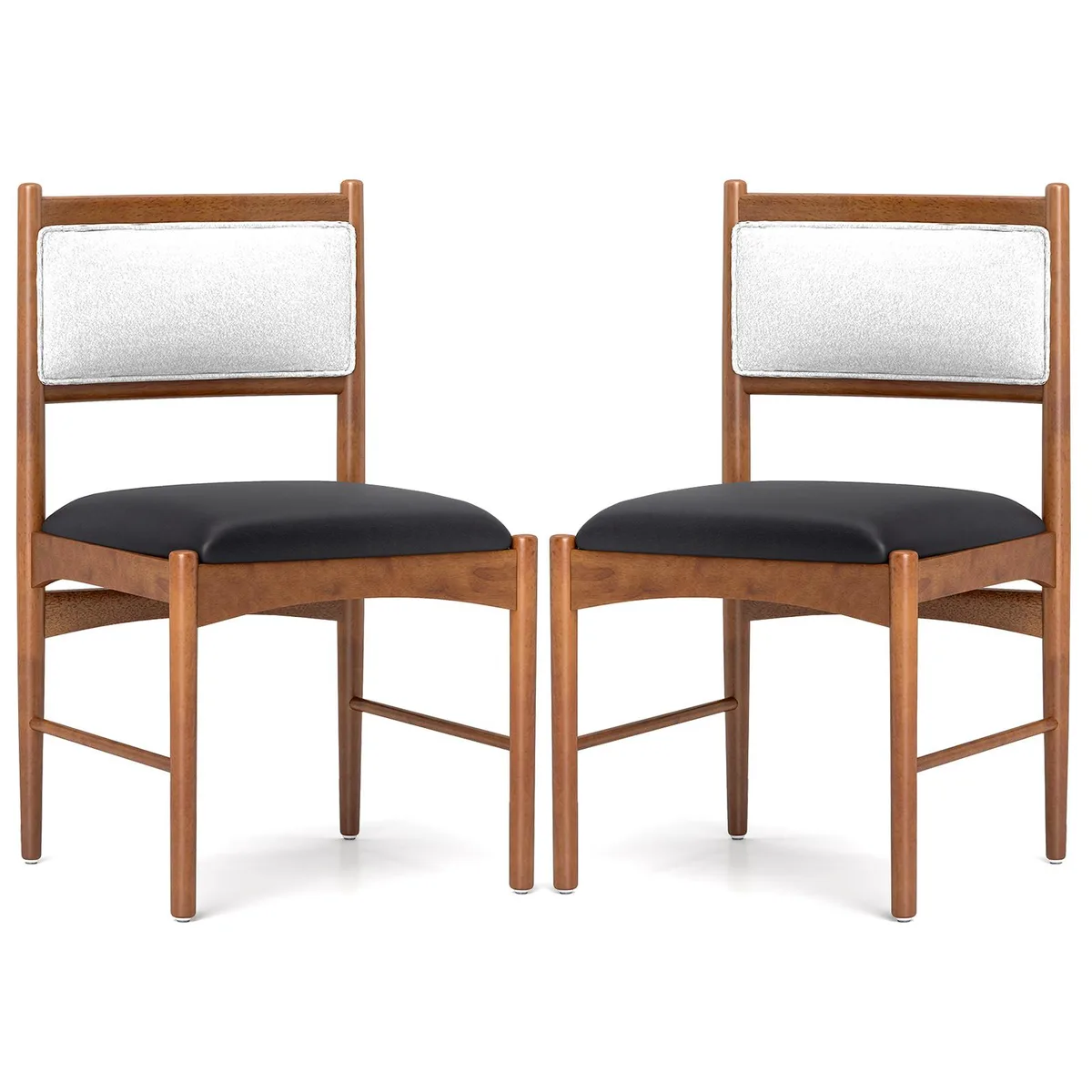 SlickBlue SlickBlue Dining Chair Set of 2 Walnut/Black 19"H — product photo