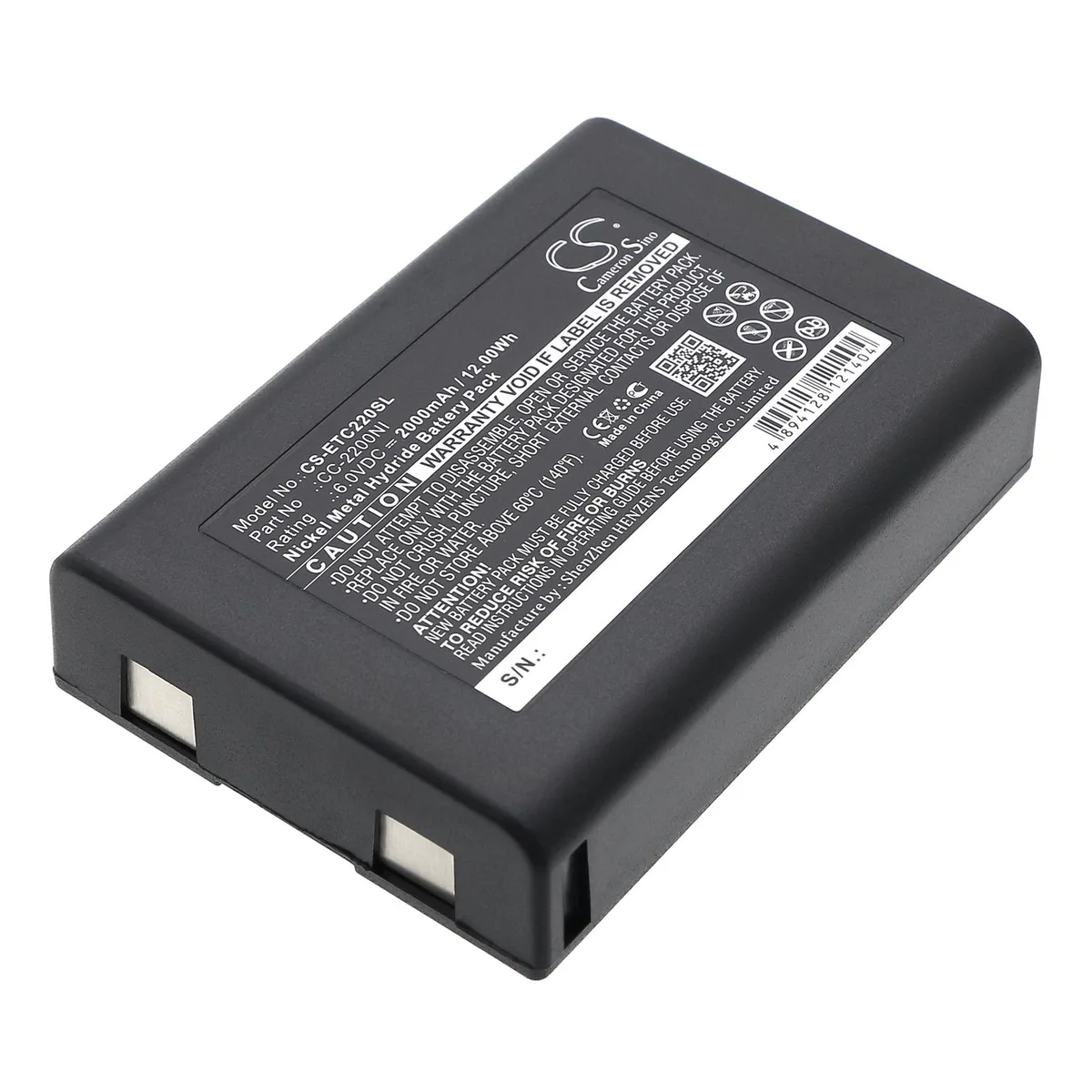 Estry Estry 6.0V 2000mAh Ni-MH Battery for Eartec Comstar CC-2200NI — product photo