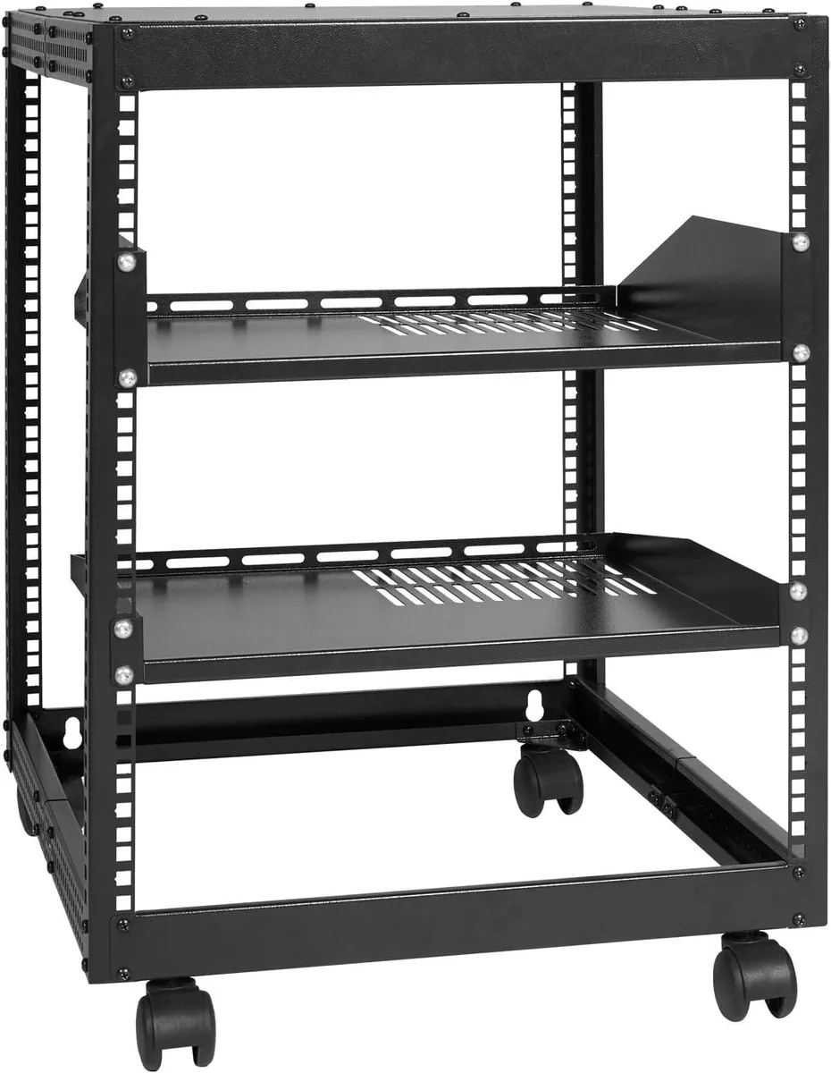 TAURKENAM TAURKENAM 12U Open Frame Server Rack 23-40in Adjustable Depth — product photo