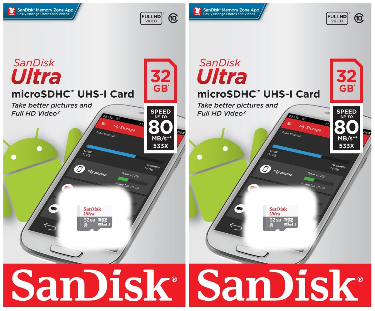 SanDisk SanDisk Ultra 32GB microSDHC Class 10 twin pack — product photo