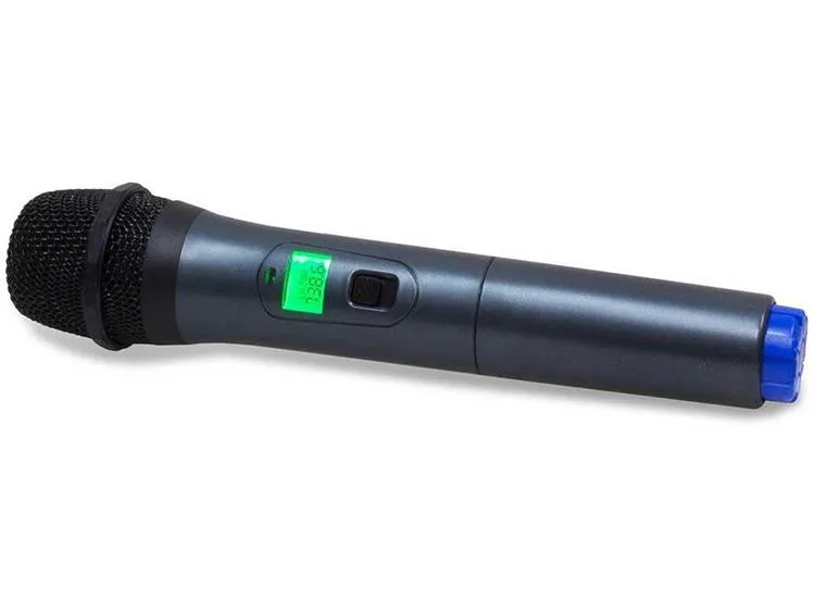 Wireless UHF handheld microphone with USB receiver and cables