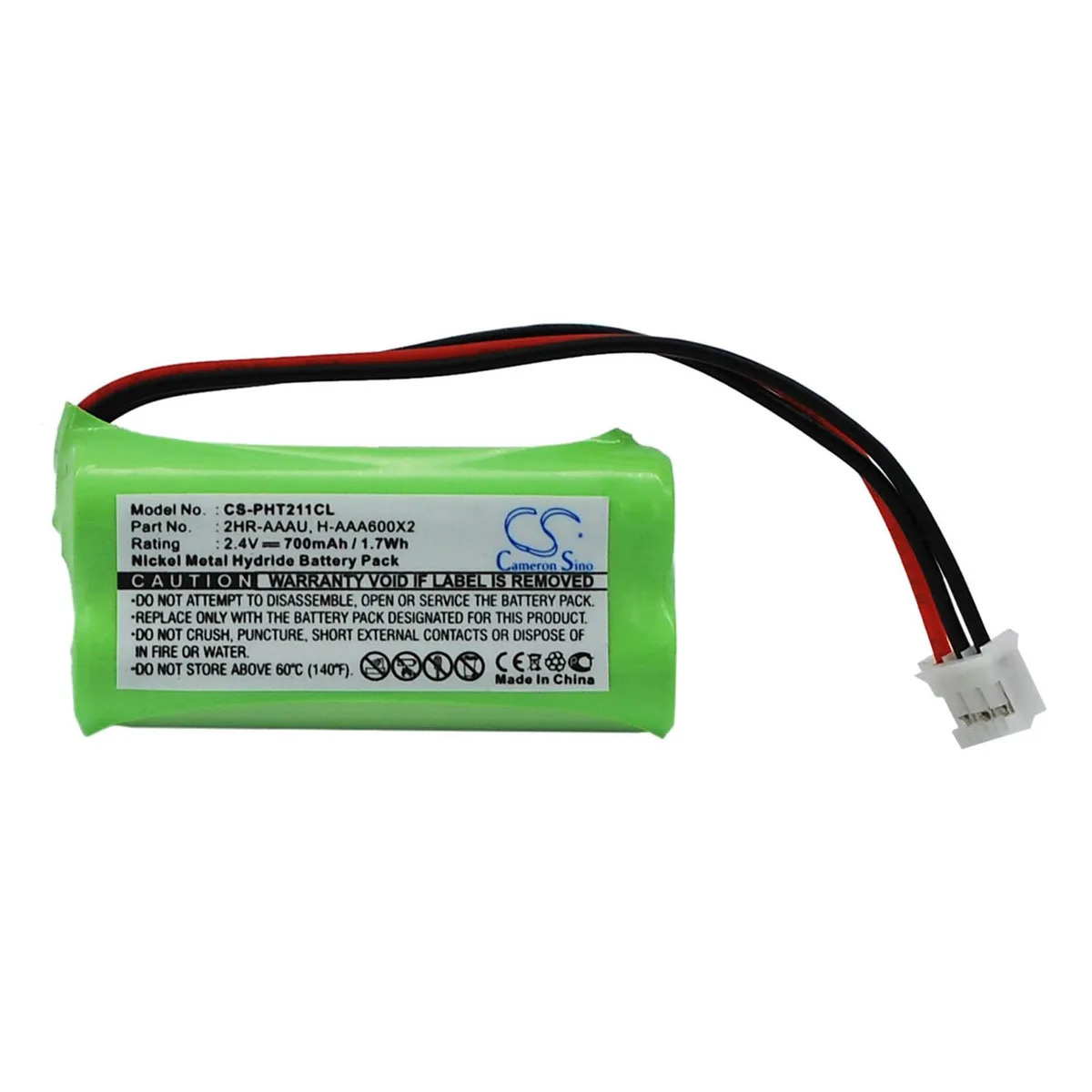 Cameron &amp; Co Cameron &amp; Co DS-CS-PHT211CL Ni-MH 2.4V 700mAh green telephone accessory — product photo