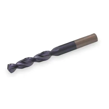 Silver cobalt steel drill bit 9/64 inch split point 135 degree TiAlN coating