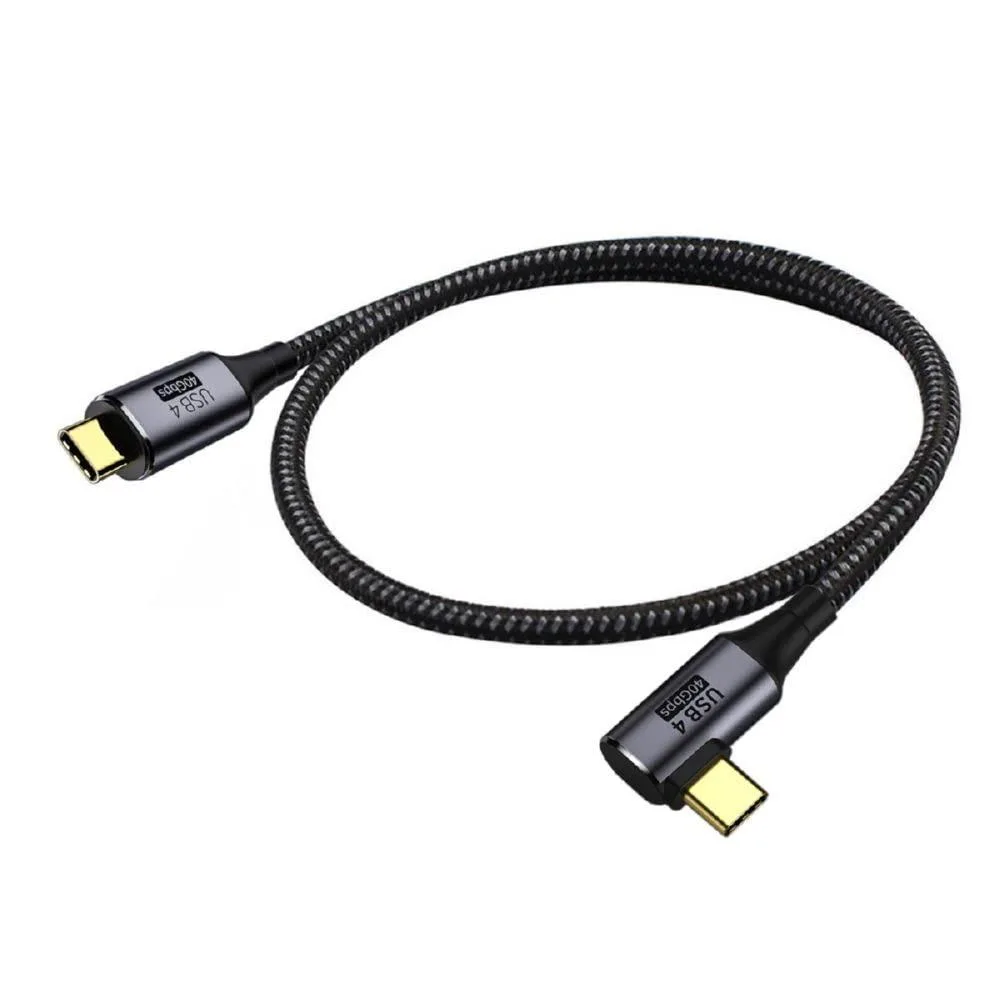 Fervit Fervit angled USB4 cable 40Gbps 100W 8K@60Hz 5K@60Hz 30cm — product photo