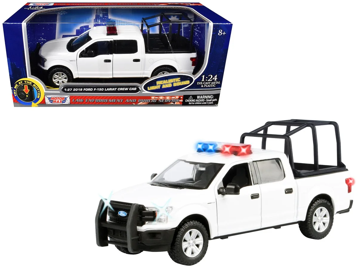 MOTORMAX MOTORMAX 2019 Ford F-150 Lariat Crew Cab 1/27 Diecast with Lights and Sounds — product photo