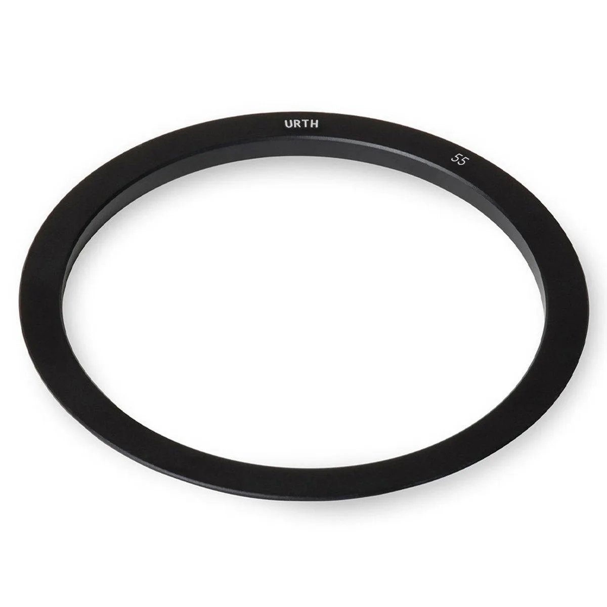 Matte black alloy adapter ring, 67mm to 55mm step-down for 75mm square filter holder