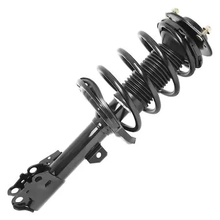 Unity 11747 front left strut assembly silver metal coiled spring