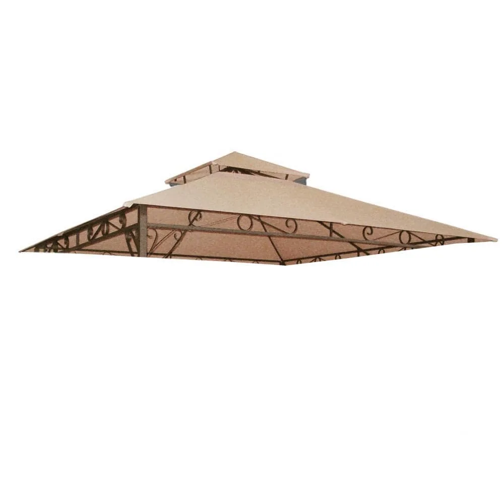 Yescom USA, Inc. Yescom USA, Inc. 10.6'x10.6' Gazebo Top Replacement Dark Beige — product photo