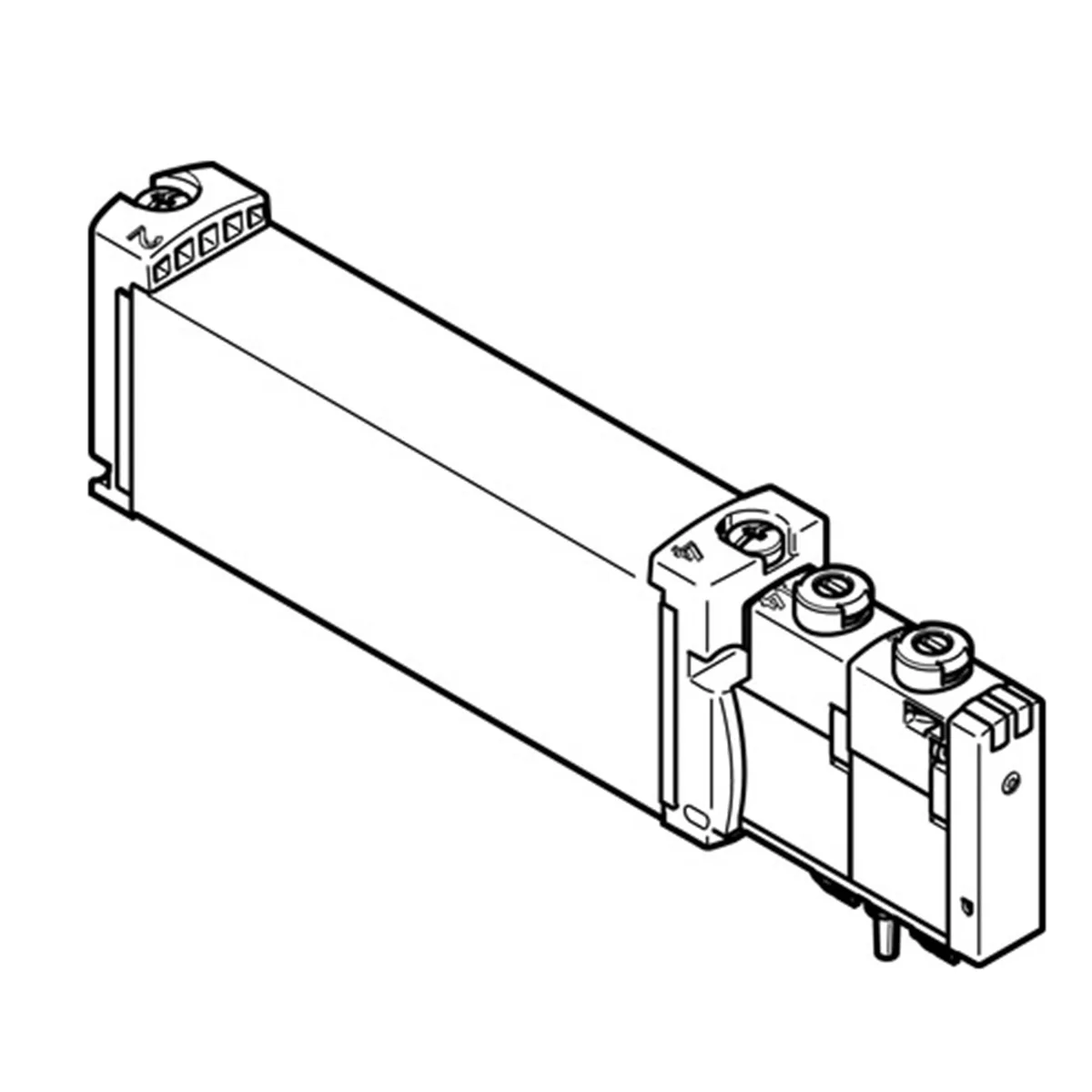 Festo Festo VUVG-B18-T32C-MZT-F-1T1L 8004888 18 mm 24 V DC 800 l/min solenoid valve — product photo
