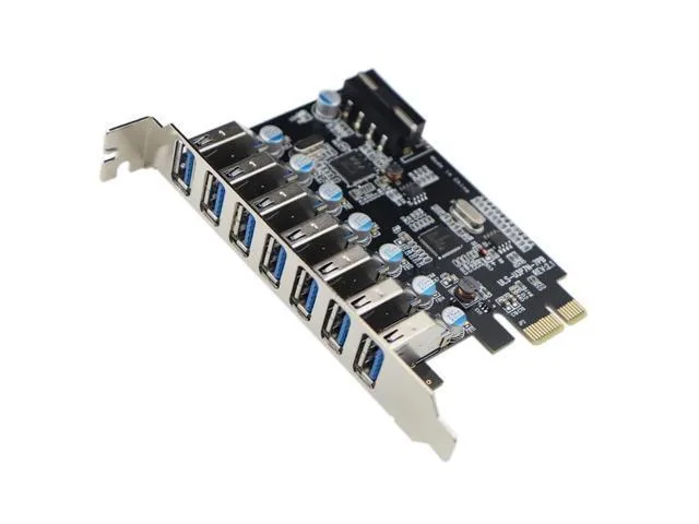 LORDWORLD LORDWORLD PCIe to USB 3.0 7-Port Expansion Card with Molex Power — product photo