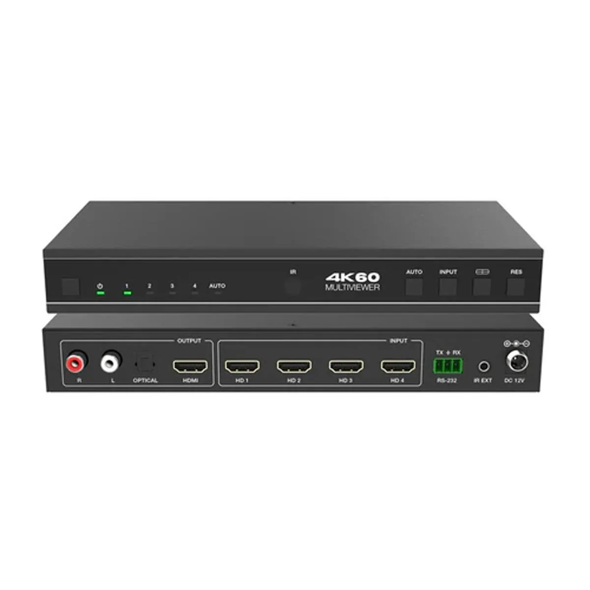 DVDO, Inc. DVDO, Inc. 4x1 4K HDMI 18Gbps Seamless Switcher Multiview Audio Output Black — product photo