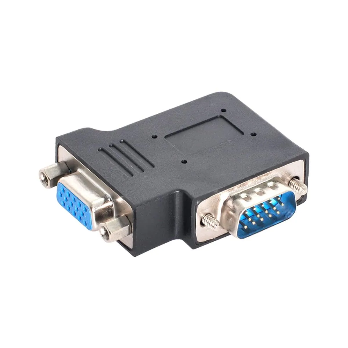 Vszerda Vszerda Vertical Flat Left Angled 90 Degree VGA Male to Female Extension Adapter — product photo