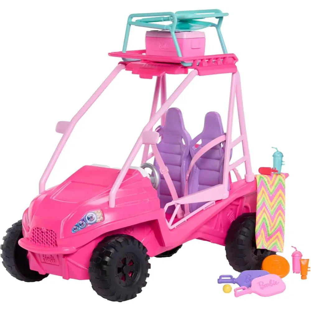 Mattel Mattel JFV68 Barbie Mysteries Beach Detectives Beach Buggy Game with 10 Accessories — product photo