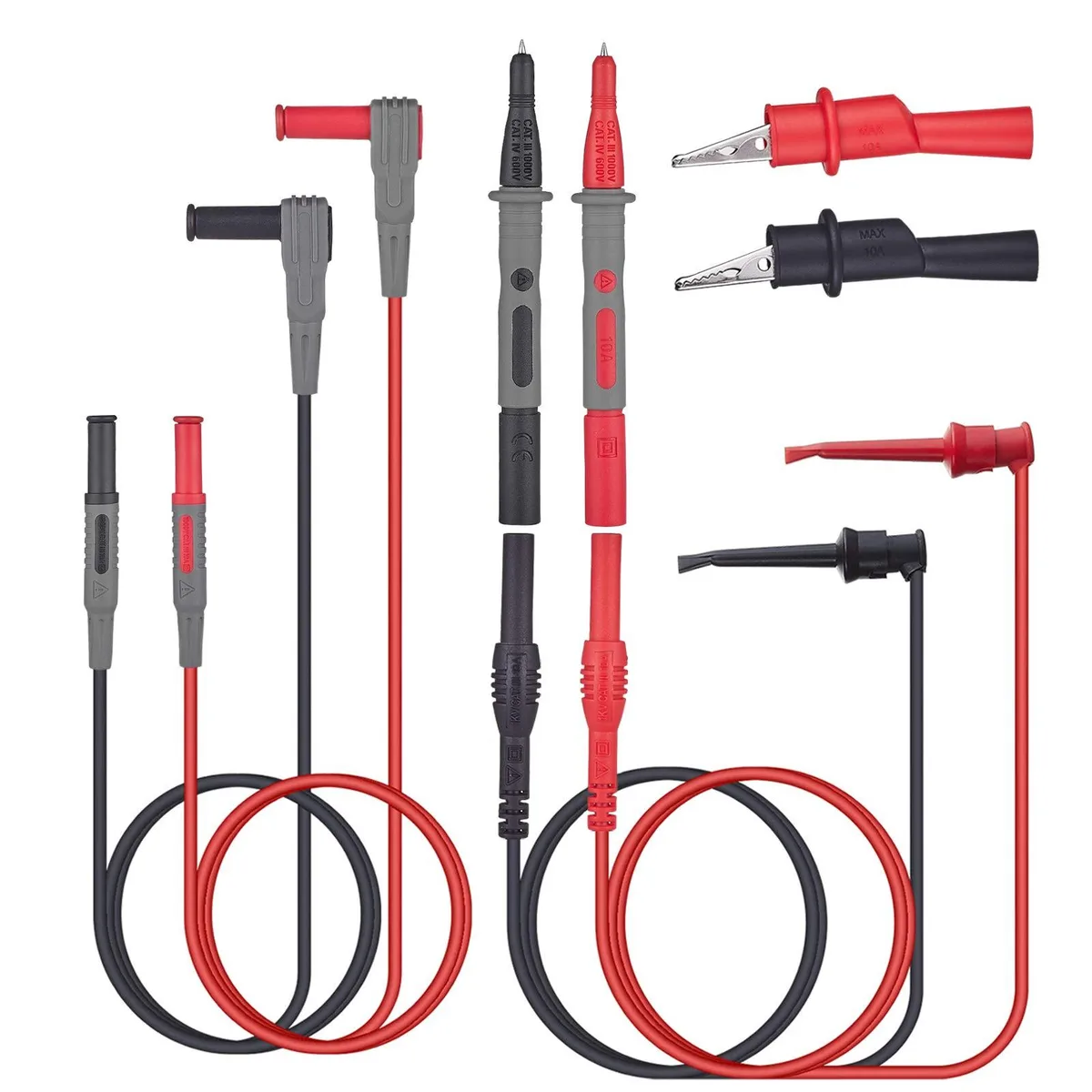 KEHIPI KEHIPI WG-012 Electrician Tool Kit CAT III 1000V CAT IV 600V 8pcs 42in leads — product photo