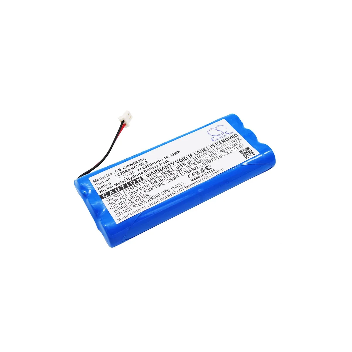 Cameron &amp; Co Cameron &amp; Co DS-CS-CMW592SL standard battery 7.2V 2000mAh blue — product photo