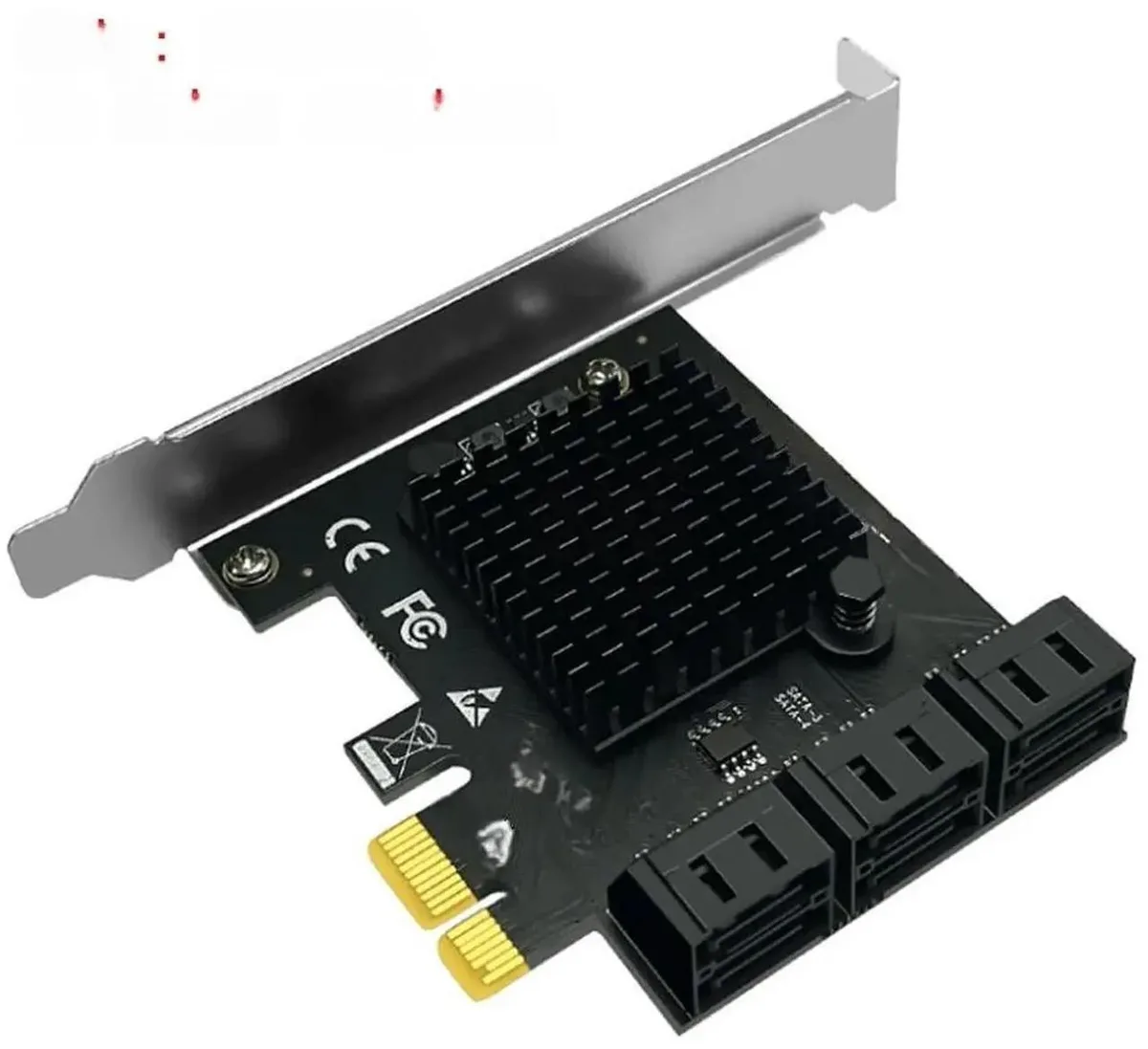Vszerda Vszerda FOR Chia 6 Port SATA 3 PCI-E 1X to SATA3 6Gb hard drive adapter — product photo