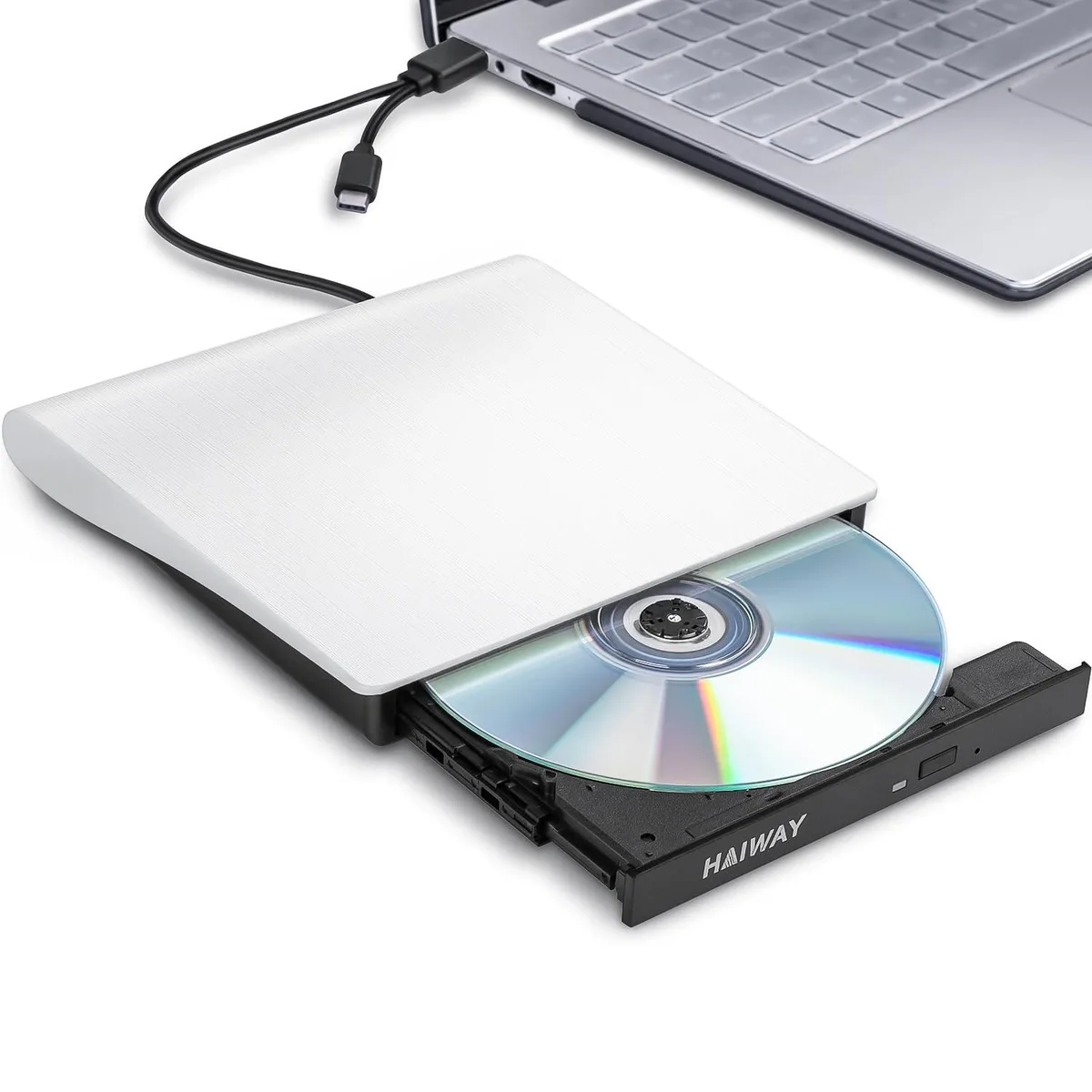  Fellowes NXA125-HAIWAY-VR External DVD Drive White — product photo