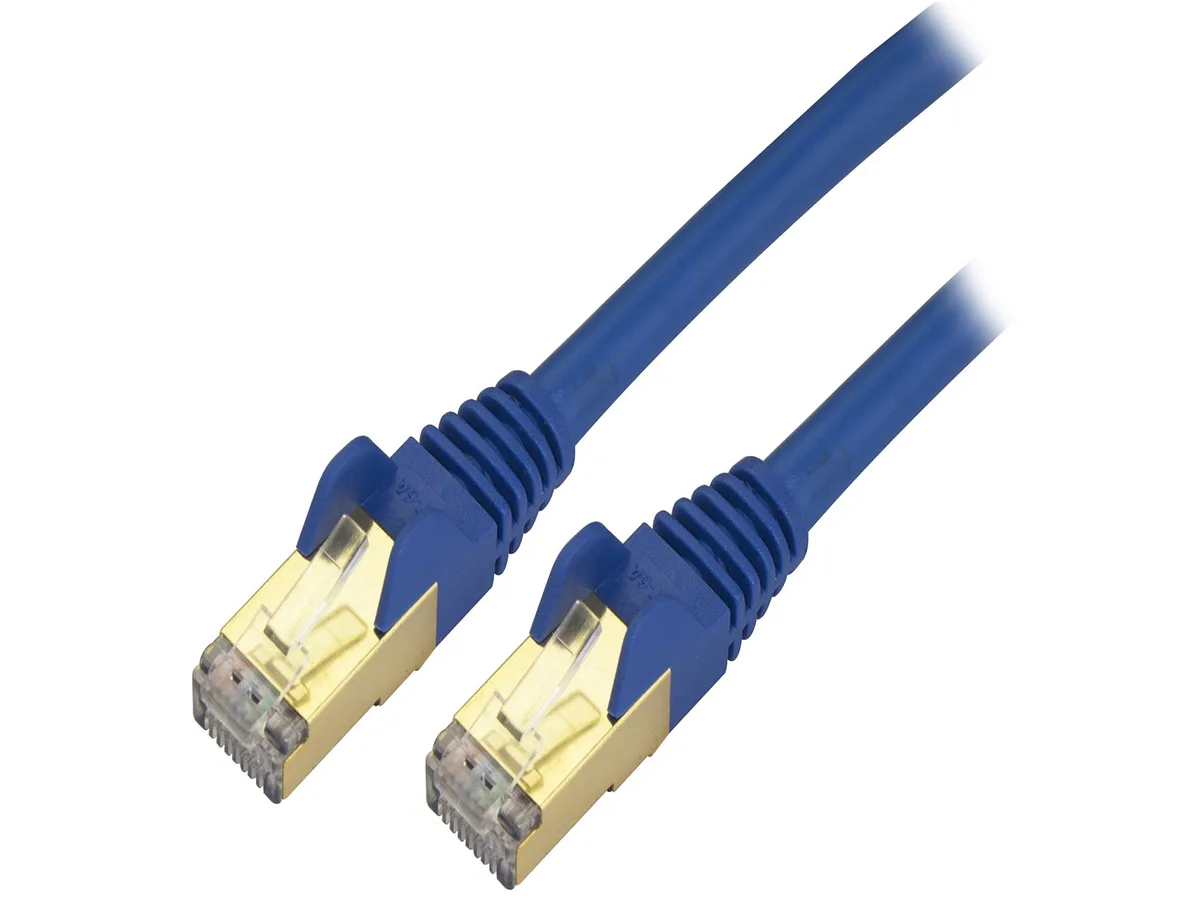 STARTECH STARTECH C6ASPAT5BL network ethernet cable Cat6a shielded 5 ft blue — product photo