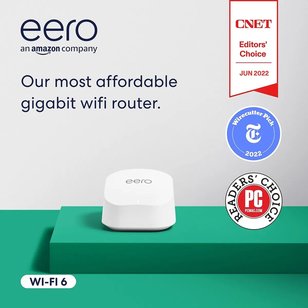 eero eero 6+ mesh Wi-Fi system 1-pack — product photo