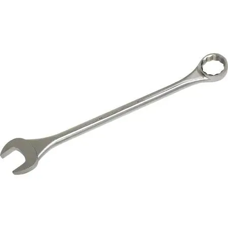 Gray Tools 64mm 12-point combination wrench, satin chrome finish