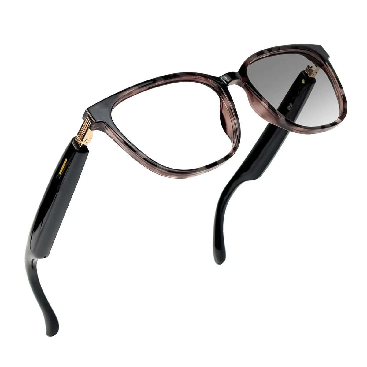  loangyunfone KL02-Tortoiseshell Smart Eyeglass Frame Brown — product photo
