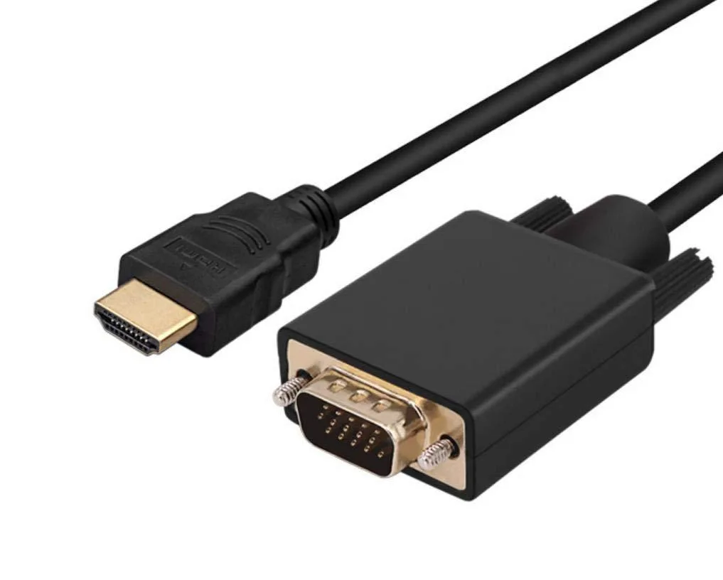 BUCIER BUCIER HDMI to VGA Cable 1.8m 1080P Gold-Plated Male to Male — product photo