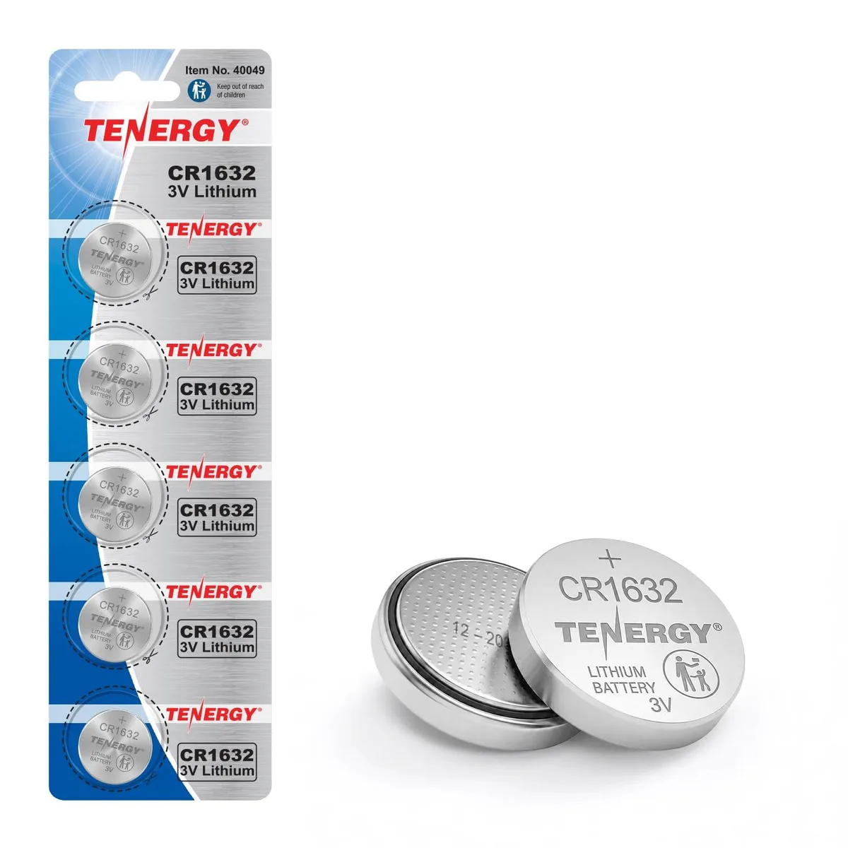 No Sew No Sew Tenergy CR1632 3V Lithium Button Cell 5 Pack — product photo