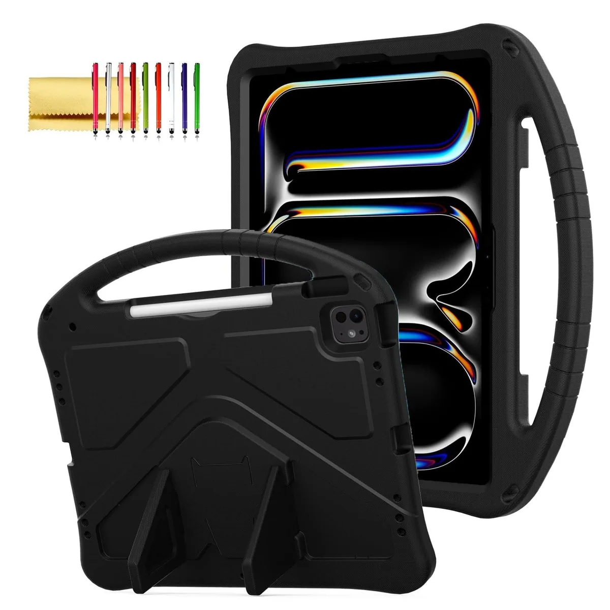 BoYata BoYata Kids Case 13" 12.9" EVA Foam Handle Stand Black — product photo