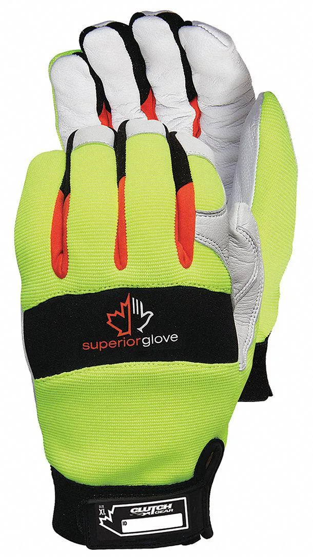 Superior Glove Works Superior Glove Works Goatskin Leather Gloves A5 Kevlar Wing Thumb Shirred Cuff — product photo