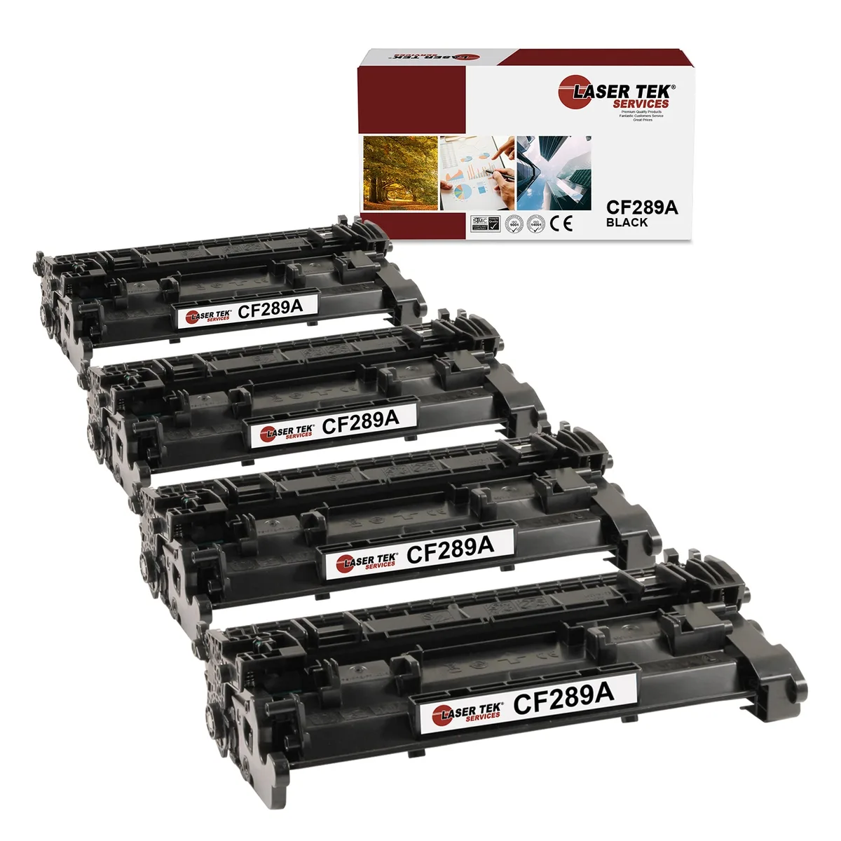 Laser Tek Services Laser Tek Services CF289A Black Toner Cartridge 4PK — product photo