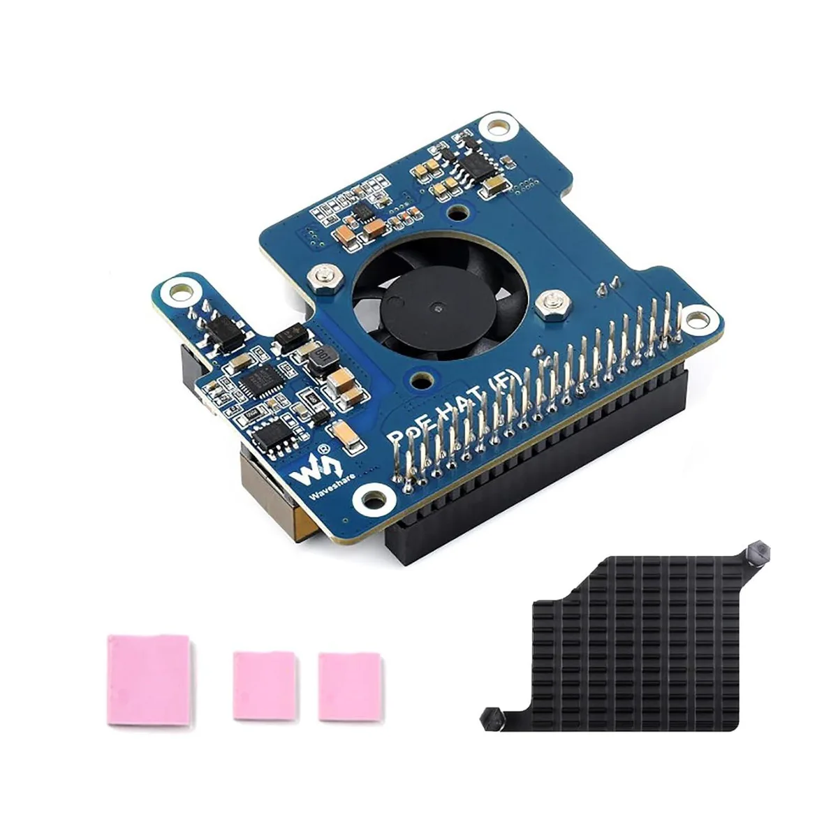 LORDWORLD LORDWORLD PoE HAT F for Raspberry Pi 5 CM5 development board — product photo
