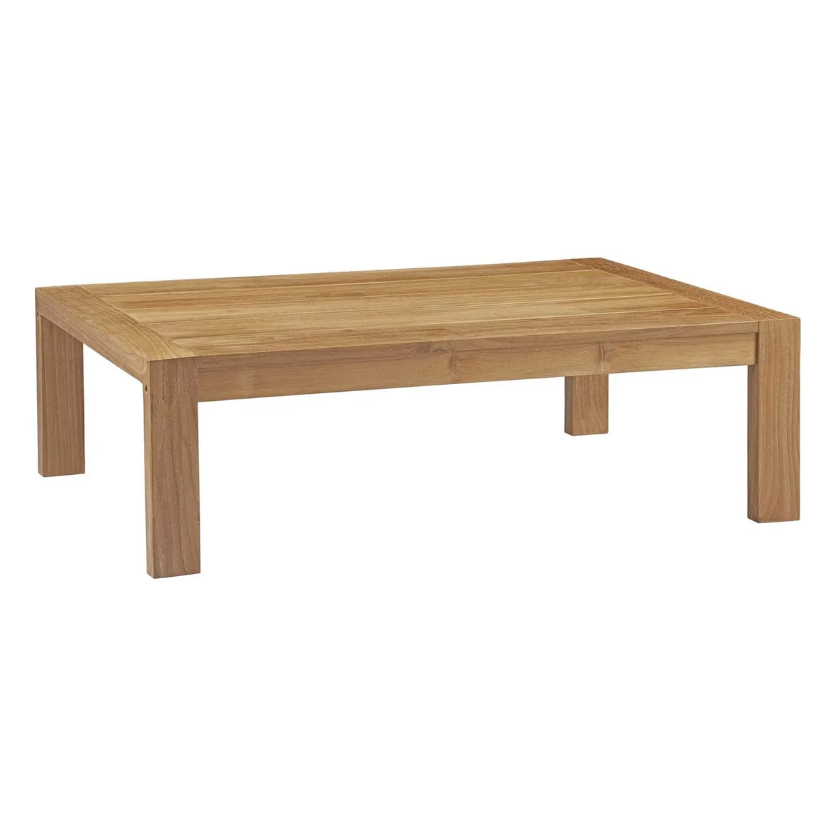 Modway Furniture Modway Furniture Upland Outdoor Patio Wood Coffee Table Natural 39.5"L x 29.5"W x 12"H — product photo