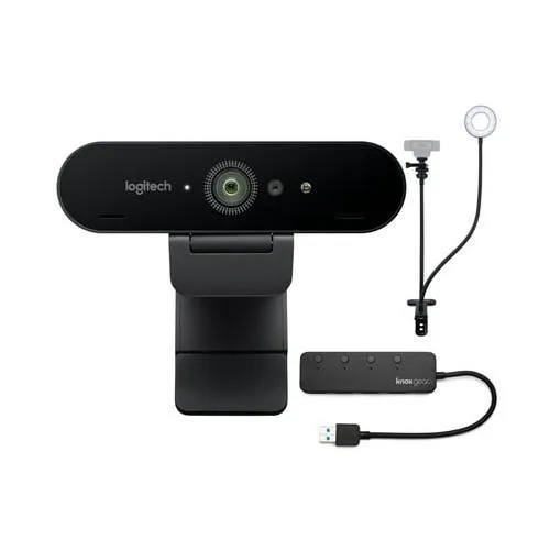 Logitech Logitech Miro 4K Pro Webcam with Stand and 4-Port USB 3.0 Hub — product photo
