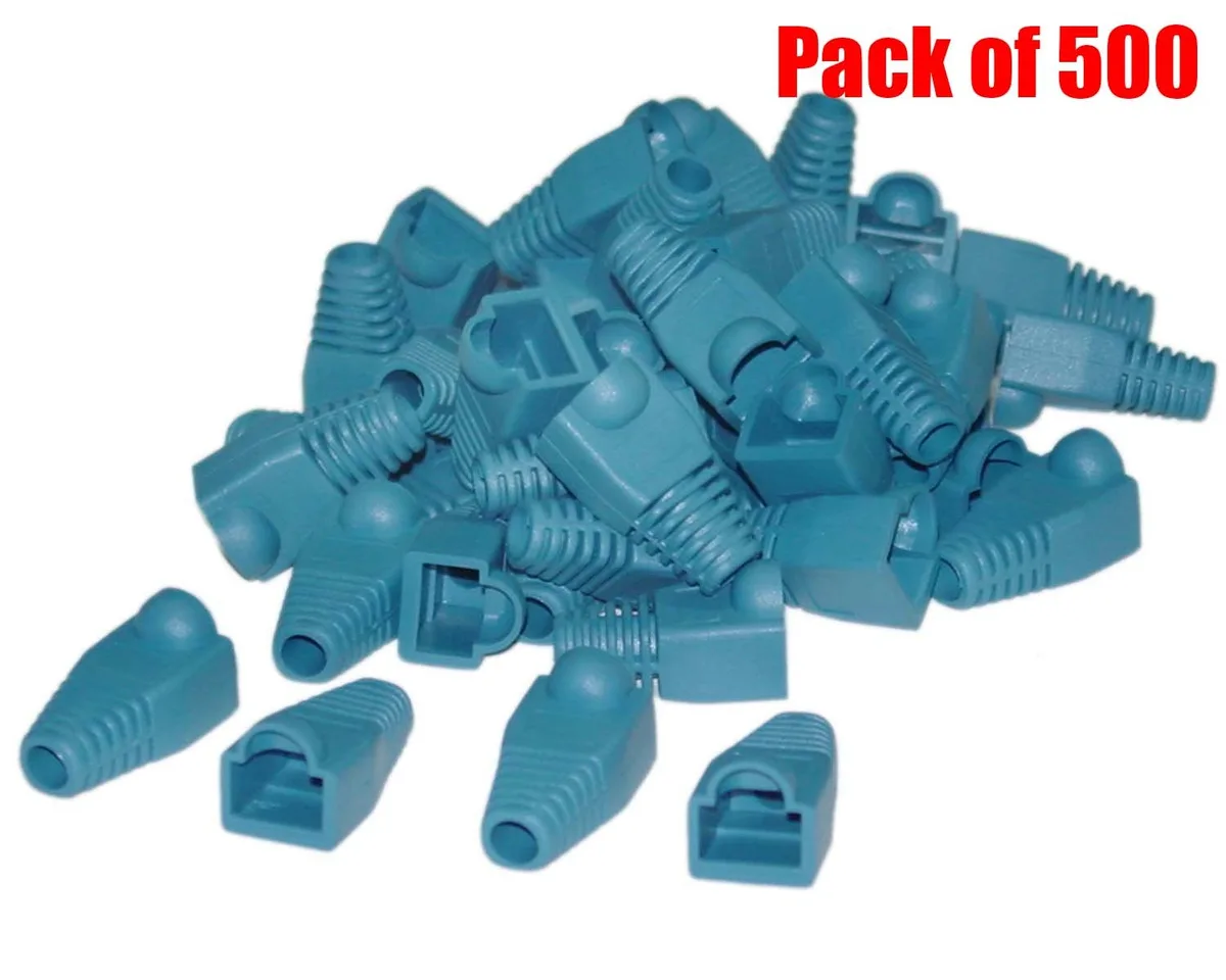 iMBAPrice iMBAPrice RJ45 Blue Ethernet Strain Relief Boots 500 Pack — product photo