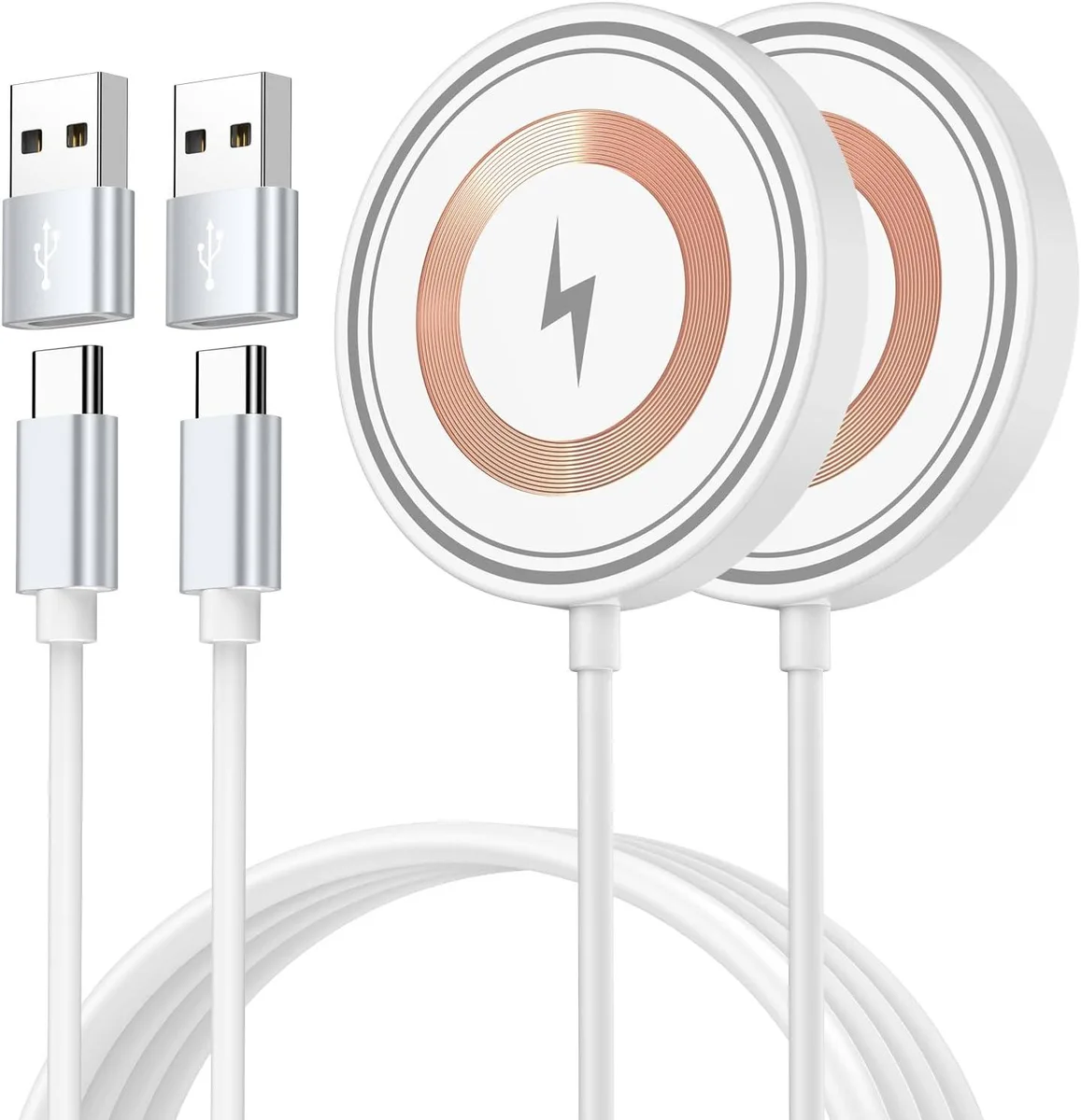Luisport Luisport 2-Pack Magnetic Wireless Charger for iPhone 12-17 &amp; Google Pixel 10 — product photo