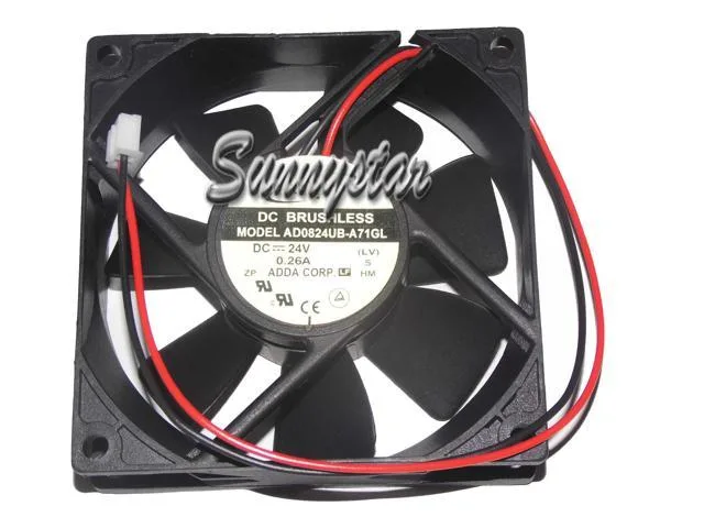 Zyvpee Zyvpee AD0824UB-A71GL 8025 24V 0.26A 80mm Ball Bearing Case Fan — product photo