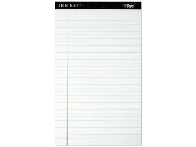 TOPS TOPS 63590 Legal Ruled Perforated Pad 12 Pack 50 Sheets — product photo