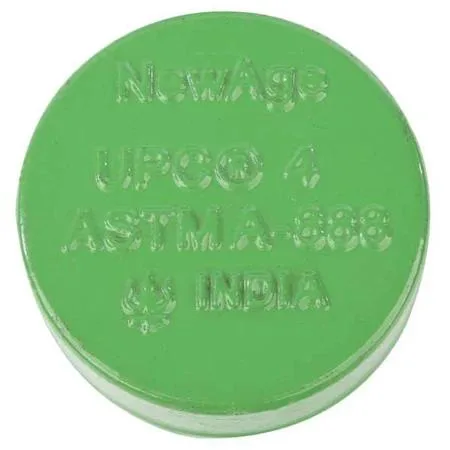 Two-inch cast iron socket blind plug, epoxy-coated finish