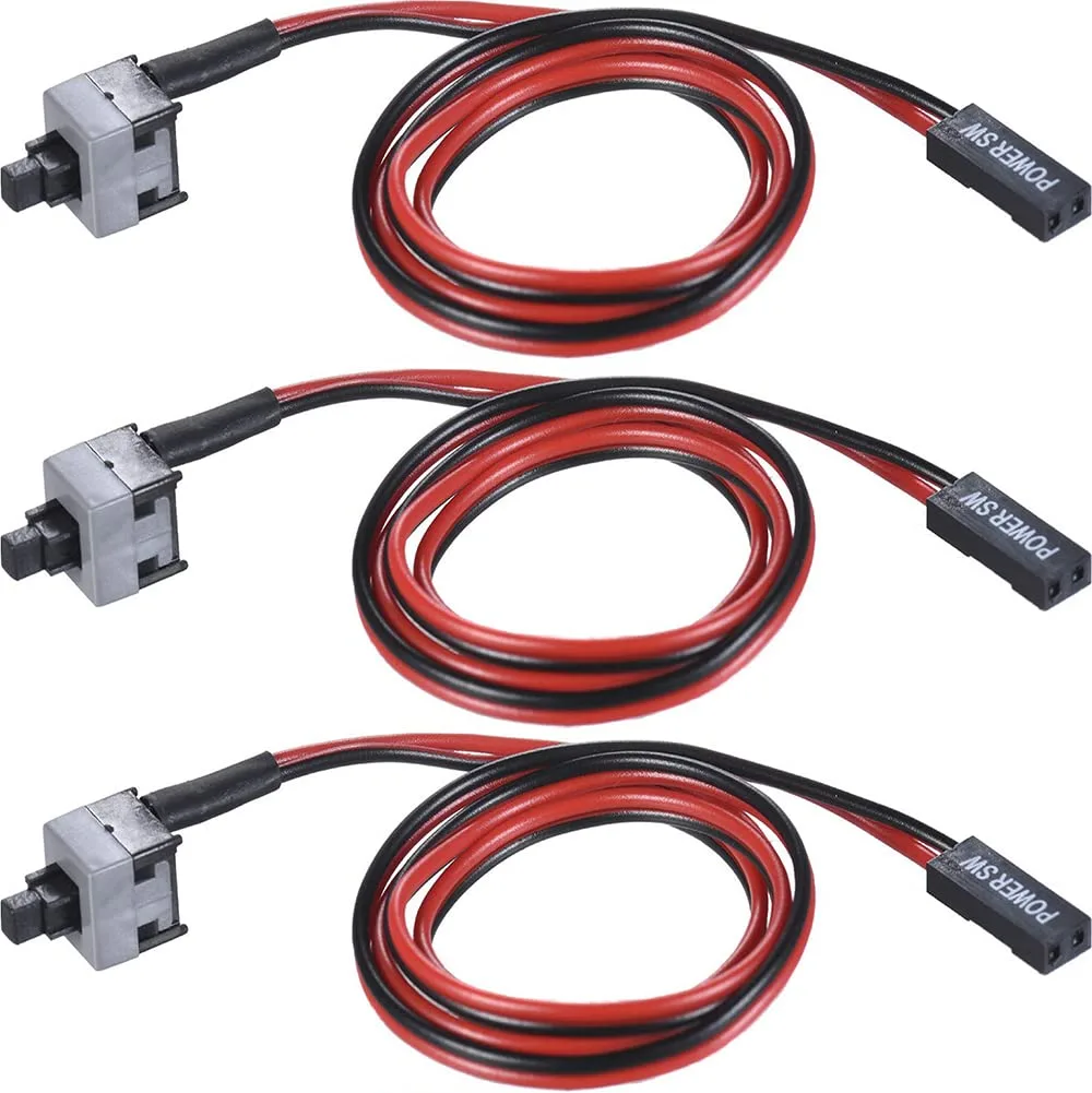 Warmstor ATX-SWITCH45 2-pin power switch cable 3-pack 50cm — product photo