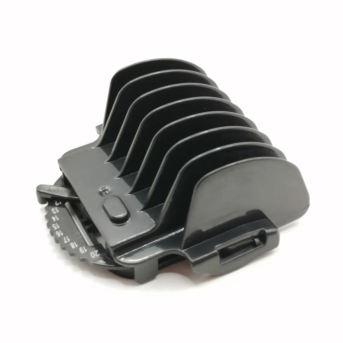 Black 10-position guide comb adjustable 12 to 21mm