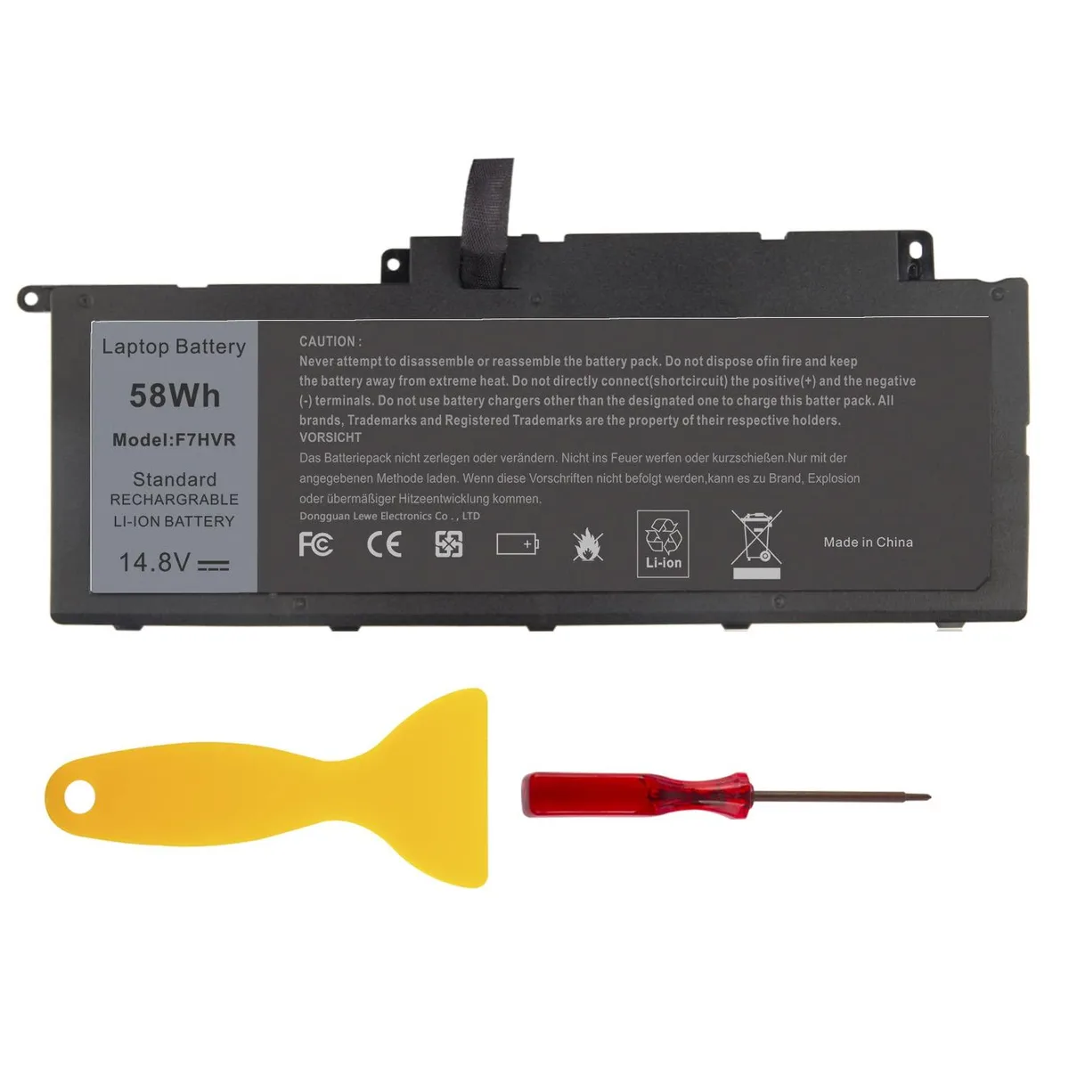 No Sew No Sew F7HVR laptop battery 14.8V 58Wh for Dell Inspiron 15 7537 17 7737 — product photo