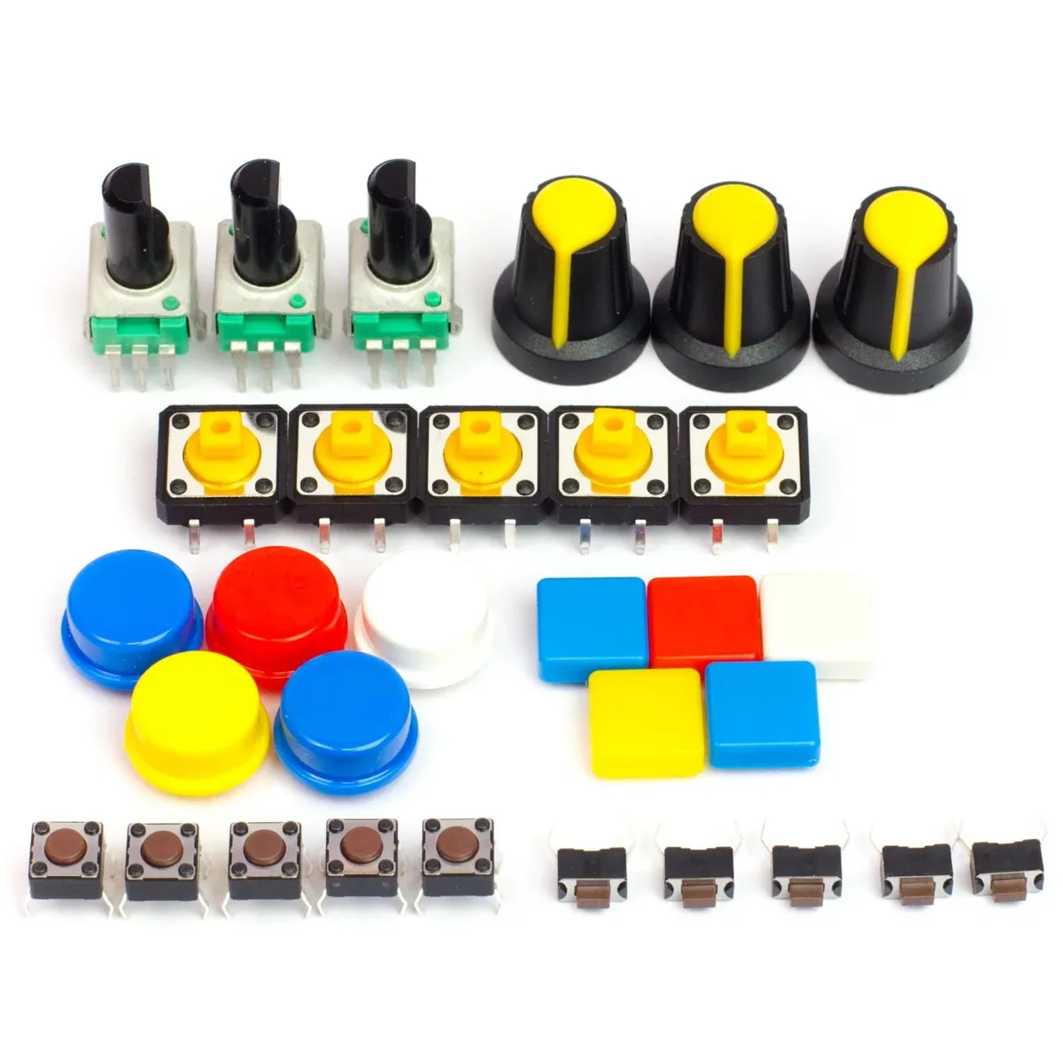 Pimoroni Pimoroni PIM248 Maker Essentials Switches &amp; Potentiometers Kit — product photo