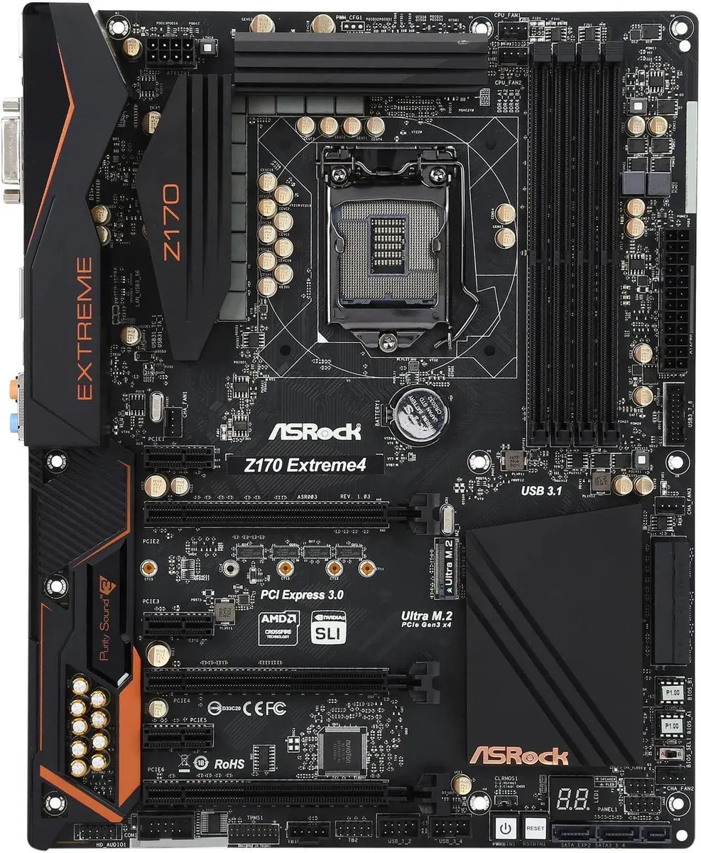 ASRock ASRock Z170 Extreme4 Intel motherboard LGA 1151 ATX — product photo