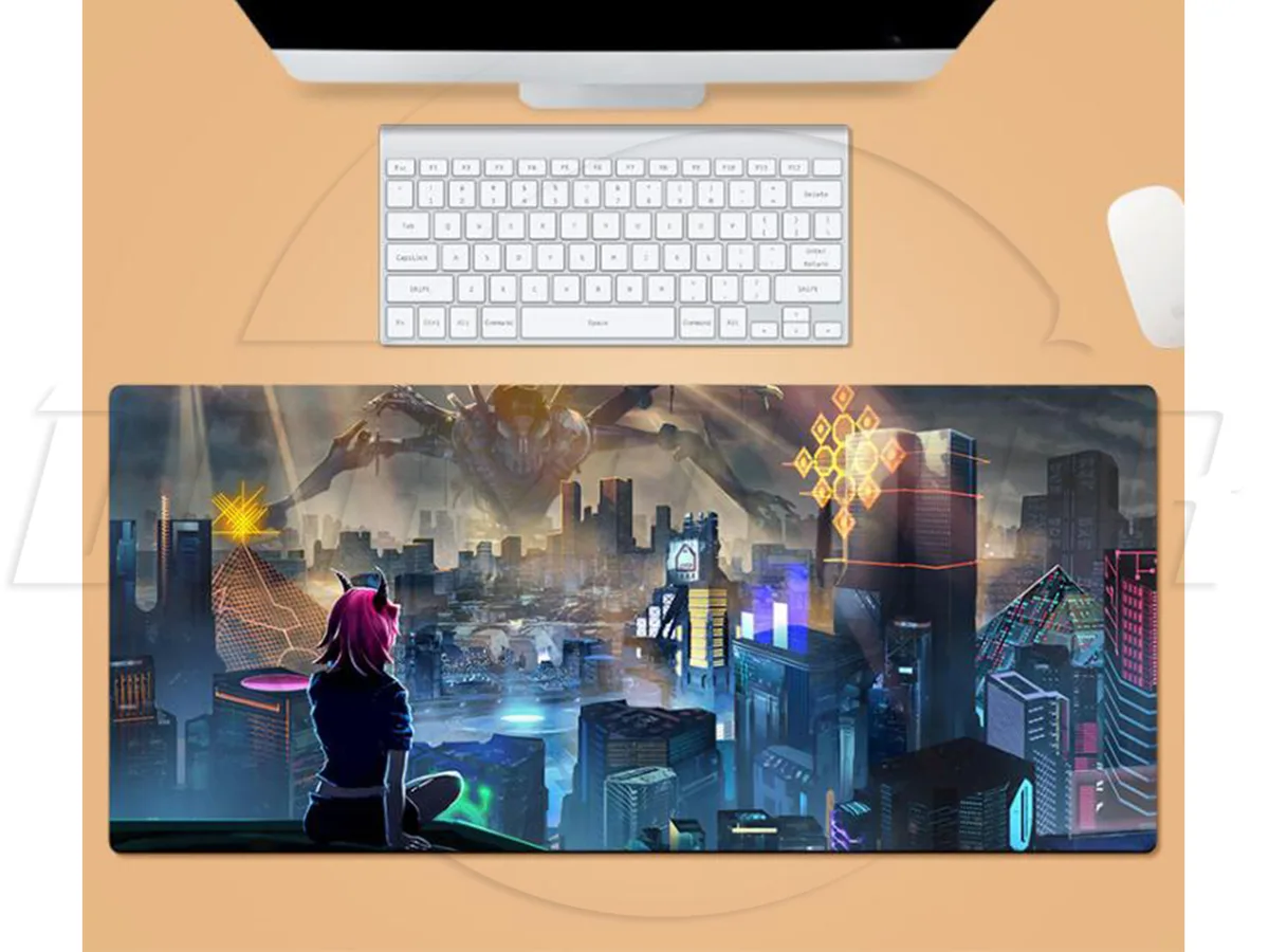 sakose sakose Cyberpunk 2077 Extended 2XL Titanium mouse pad 0.12" x 35.40" x 15.70 — product photo
